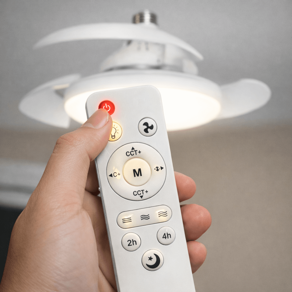 Ventilador de techo tipo foco con LUCES LED - AirLux