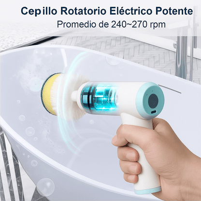 CEPILLO INALAMBRICO DE LIMPIEZA SATE CLEANX® + KIT COMPLETO