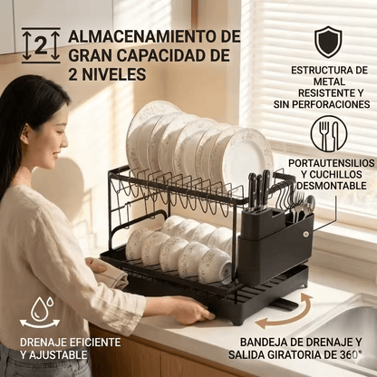 Soporte y Escurrridor de Cubiertos PREMIUM