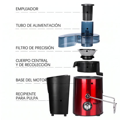 Extractor de Jugo 1000w RAF® - Para Frutas y Verduras
