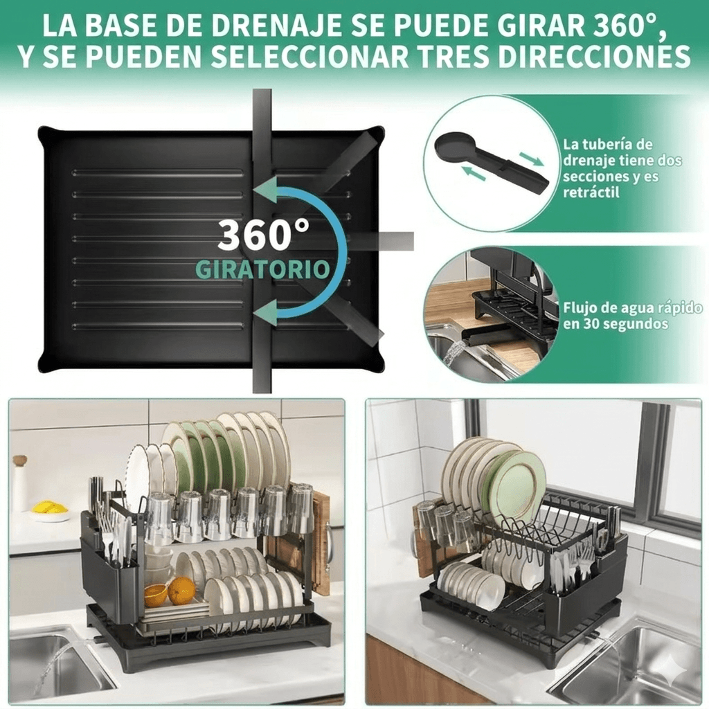 Soporte y Escurrridor de Cubiertos PREMIUM